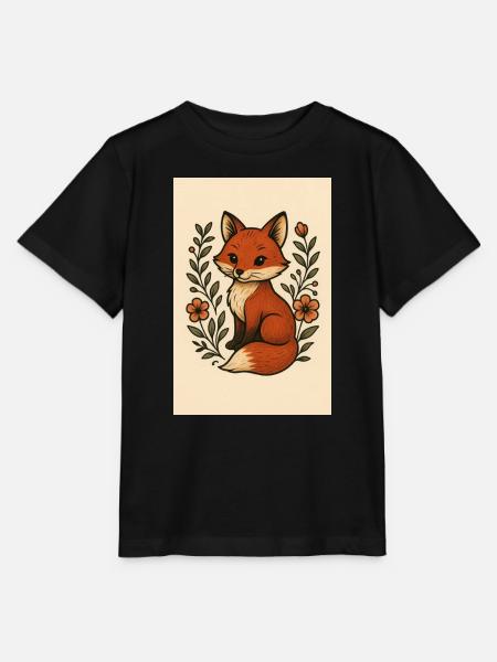 Großer Fuchs - Stanley/Stella Kinder T-Shirt MINI CREATOR  - Schwarz