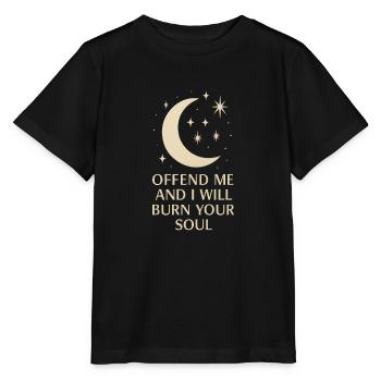 Menace au clair de lune : Brûlez votre âme - T-shirt bio MINI CREATOR Stanley/Stella Enfant - noir - Devant - Mikhail (115cm)