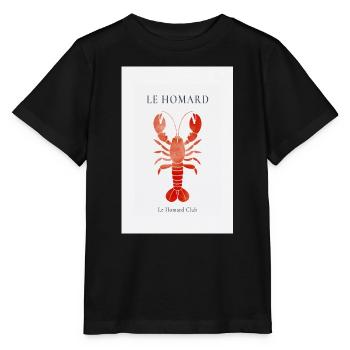 Le Homard Club reduziertes Hummer Design France - Stanley/Stella Kinder T-Shirt MINI CREATOR  - Schwarz - Vorne - Mikhail (115cm)