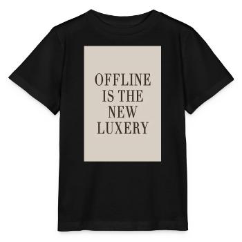 Le hors ligne est le nouveau luxe – le Luxe Silencieux - T-shirt bio MINI CREATOR Stanley/Stella Enfant - noir - Devant - Mikhail (115cm)