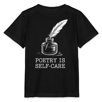 Poetry as self-care - Stanley/Stella MINI CREATOR Kids’ T-Shirt - black - Front - Mikhail (115cm)