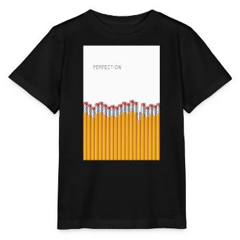 Perfection Minimalist Irony Design - Stanley/Stella Kinder T-Shirt MINI CREATOR  - Schwarz - Vorne - Mikhail (115cm)