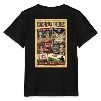 Plakat zu Verschwörungstheorien - Stanley/Stella Kinder T-Shirt MINI CREATOR  - Schwarz - Vorne - Mikhail (115cm)