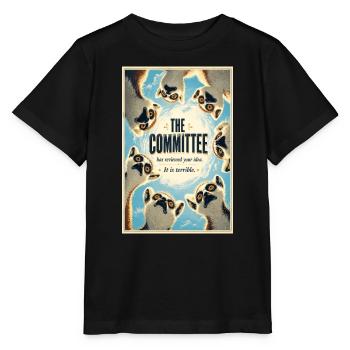 L’affiche des Lémuriens du Comité - T-shirt bio MINI CREATOR Stanley/Stella Enfant - noir - Devant - Mikhail (115cm)
