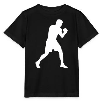 Boxer-Silhouette in Bewegung - Stanley/Stella Kinder T-Shirt MINI CREATOR  - Schwarz - Vorne - Mikhail (115cm)