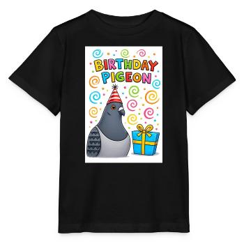 Geburtstags-Taubenparty - Stanley/Stella Kinder T-Shirt MINI CREATOR  - Schwarz - Vorne - Mikhail (115cm)