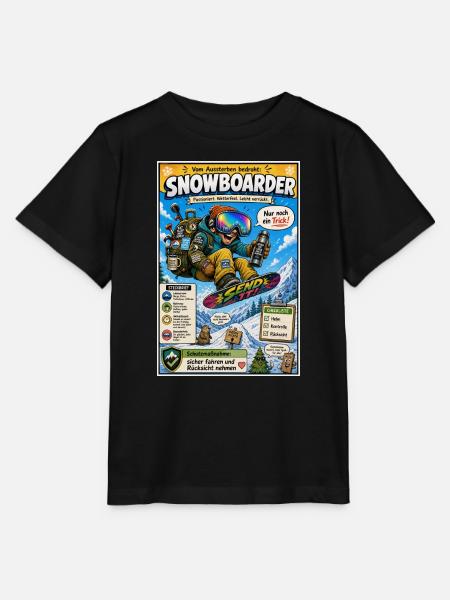 Der Snowboarder – nur noch ein Trick - Stanley/Stella Kinder T-Shirt MINI CREATOR  - Schwarz