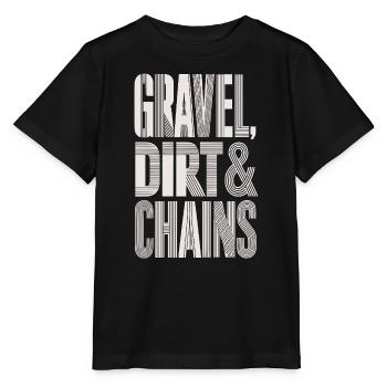 Gravel Bike Gift Shirt - Stanley/Stella MINI CREATOR Kids’ T-Shirt - black - Front - Mikhail (115cm)