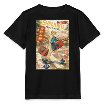 Shinjuku Streetwear Magazine - Stanley/Stella Kinder T-Shirt MINI CREATOR  - Schwarz - Vorne - Mikhail (115cm)