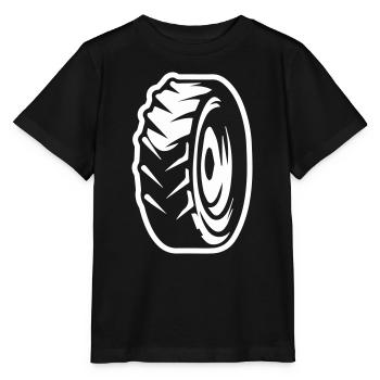 Reifen Silhouette - Stanley/Stella Kinder T-Shirt MINI CREATOR  - Schwarz - Vorne - Mikhail (115cm)