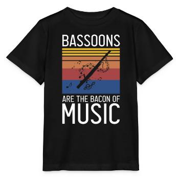 Instrument à vent en bois et instrument à vent basson - T-shirt bio MINI CREATOR Stanley/Stella Enfant - noir - Devant - Mikhail (115cm)