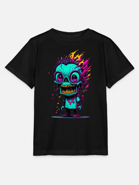 Bunter cooler Zombie - Stanley/Stella Kinder T-Shirt MINI CREATOR - Schwarz