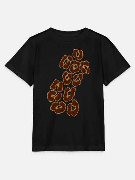 Leopard_V1 - Stanley/Stella Kinder T-Shirt MINI CREATOR - Schwarz