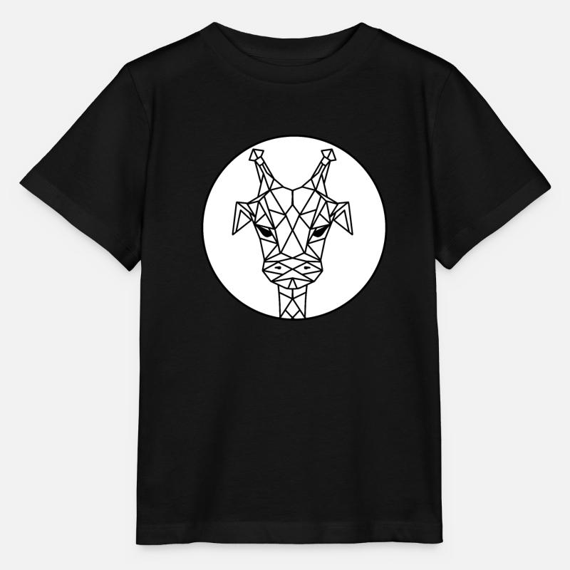 Geo-giraffe - Stanley/Stella MINI CREATOR Kids’ T-Shirt - black