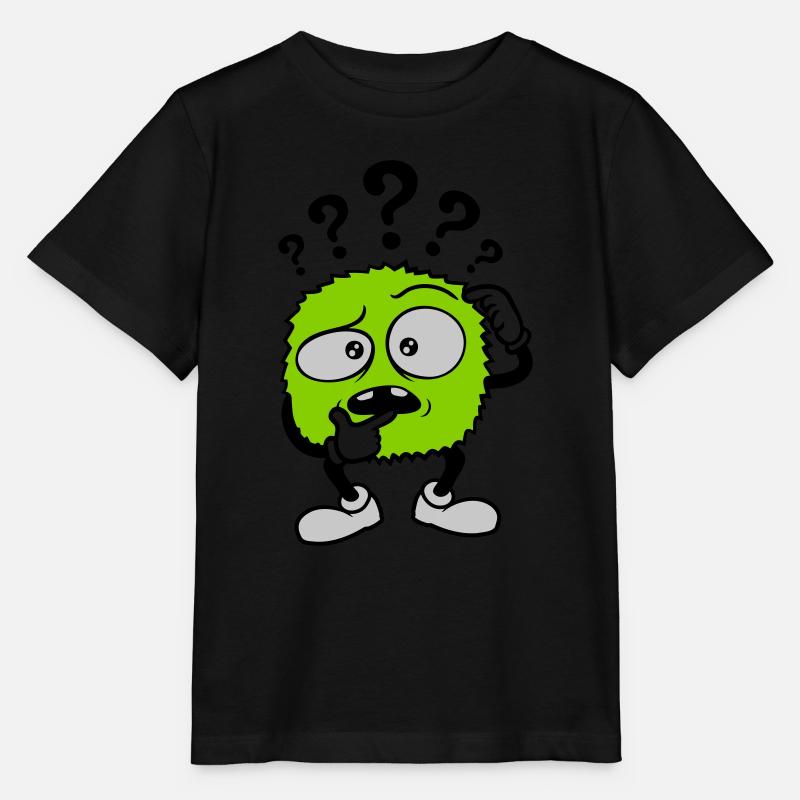 Fragezeichen skeptisches Gesicht Comic - Stanley/Stella Kinder T-Shirt MINI CREATOR  - Schwarz