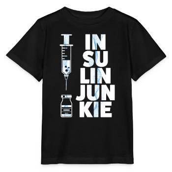 Insulin Junkie - Stanley/Stella Kinder T-Shirt MINI CREATOR  - Schwarz - Vorne - Mikhail (115cm)