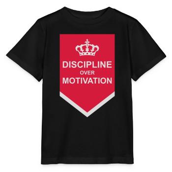 Citation de discipline sur la motivation - T-shirt bio MINI CREATOR Stanley/Stella Enfant - noir - Devant - Mikhail (115cm)