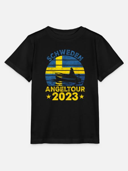 Schweden Angeltour 2022 Angeln in Schweden - Stanley/Stella Kinder T-Shirt MINI CREATOR - Schwarz