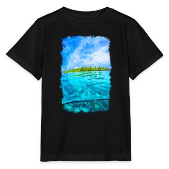 Fiji Wasser Insel Strand - Stanley/Stella Kinder T-Shirt MINI CREATOR  - Schwarz - Vorne - Mikhail (115cm)