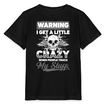 Do not touch - Stanley/Stella MINI CREATOR Kids’ T-Shirt - black - Front - Mikhail (115cm)