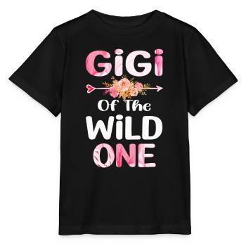 Gigi Of The Wild One Mother s Day Mom Grandma - Stanley/Stella MINI CREATOR Kids’ T-Shirt - black - Front - Mikhail (115cm)