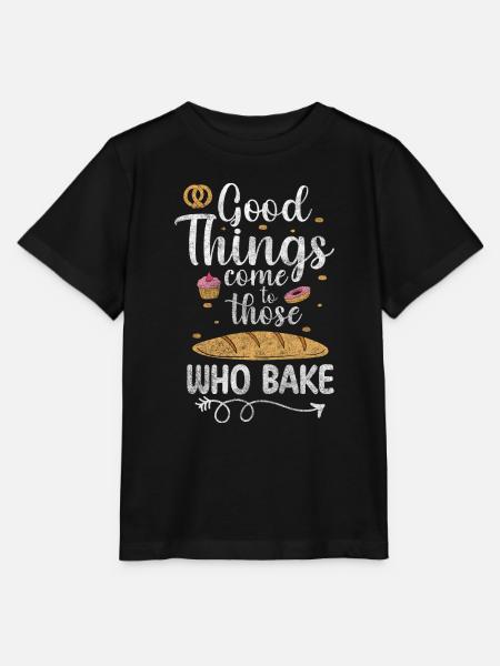 Bäcker Beruf Teig - Stanley/Stella Kinder T-Shirt MINI CREATOR  - Schwarz