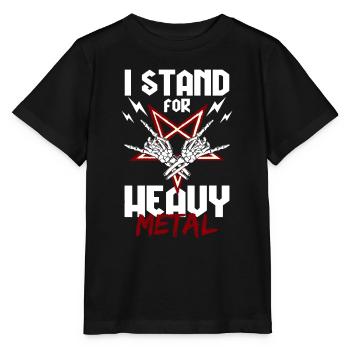 Metal Black Metal Rock Guitare Electrique - T-shirt bio MINI CREATOR Stanley/Stella Enfant - noir - Devant - Mikhail (115cm)