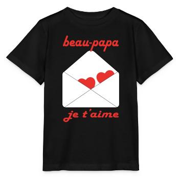 Beautiful daddy I love you - Stanley/Stella MINI CREATOR Kids’ T-Shirt - black - Front - Mikhail (115cm)