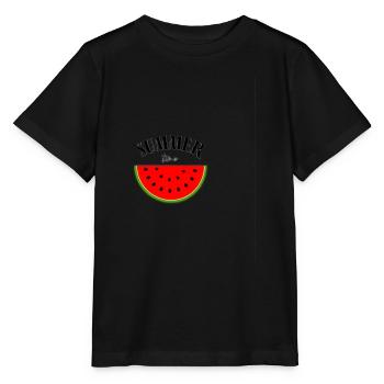 Heure d'été - T-shirt bio MINI CREATOR Stanley/Stella Enfant - noir - Devant - Mikhail (115cm)