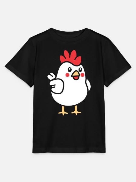 Huhn - Stanley/Stella Kinder T-Shirt MINI CREATOR  - Schwarz