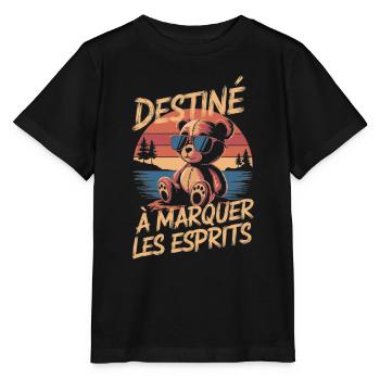 Destiné à marquer les esprits - T-shirt bio MINI CREATOR Stanley/Stella Enfant - noir - Devant - Mikhail (115cm)