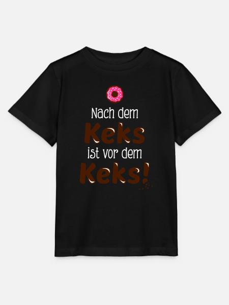 Nach dem Keks ist vor dem Keks - Spruch - Stanley/Stella Kinder T-Shirt MINI CREATOR - Schwarz