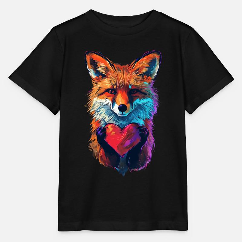 Renard - T-shirt bio MINI CREATOR Stanley/Stella Enfant - noir