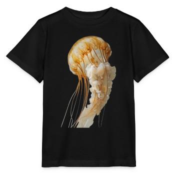 Jellyfish - Stanley/Stella MINI CREATOR Kids’ T-Shirt - black - Front - Mikhail (115cm)