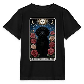 Portugiesischer Wasserhund - Stanley/Stella Kinder T-Shirt MINI CREATOR  - Schwarz - Vorne - Mikhail (115cm)