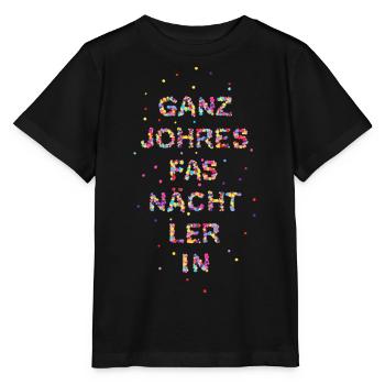 GanzjohersfasnaechtlerIn - Stanley/Stella Kinder T-Shirt MINI CREATOR  - Schwarz - Vorne - Mikhail (115cm)