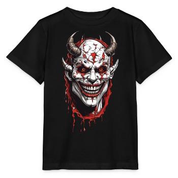 Démons terrifiants horreur Halloween Design - T-shirt bio MINI CREATOR Stanley/Stella Enfant - noir - Devant - Mikhail (115cm)