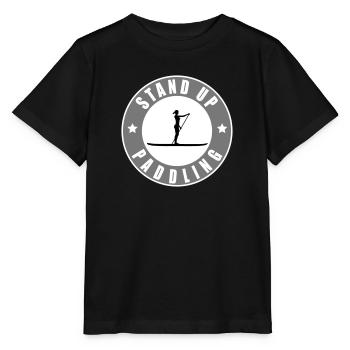 Stand Up Paddling - Stanley/Stella Kinder T-Shirt MINI CREATOR  - Schwarz - Vorne - Mikhail (115cm)