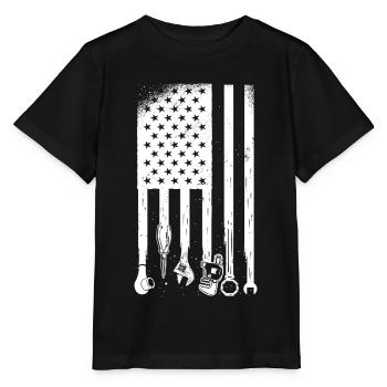 Mécanicien automobile mécanicien - T-shirt bio MINI CREATOR Stanley/Stella Enfant - noir - Devant - Mikhail (115cm)