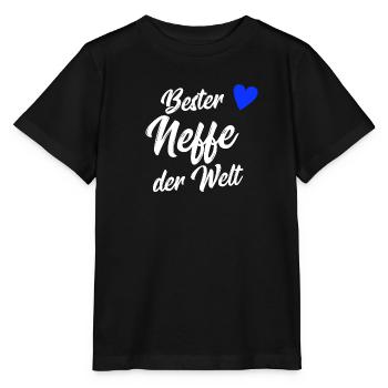 Neffe Geschenk | Bester Neffe der Welt - Stanley/Stella Kinder T-Shirt MINI CREATOR  - Schwarz - Vorne - Mikhail (115cm)