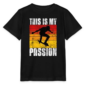 This is My Passion Skateboard Skateboarder Skate - T-shirt bio MINI CREATOR Stanley/Stella Enfant - noir - Devant - Mikhail (115cm)