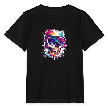 Ski Skull Lunettes de ski - T-shirt bio MINI CREATOR Stanley/Stella Enfant - noir - Devant - Mikhail (115cm)