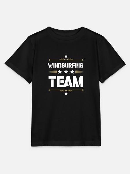 Windsurfing Team - Stanley/Stella Kinder T-Shirt MINI CREATOR  - Schwarz