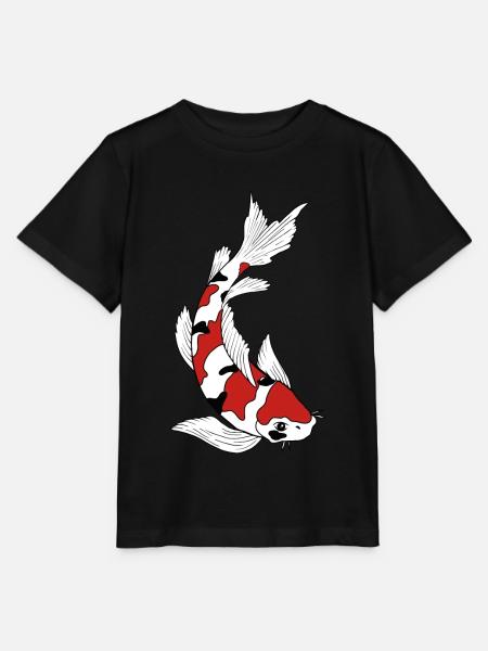Koi Karpfen - Stanley/Stella Kinder T-Shirt MINI CREATOR  - Schwarz