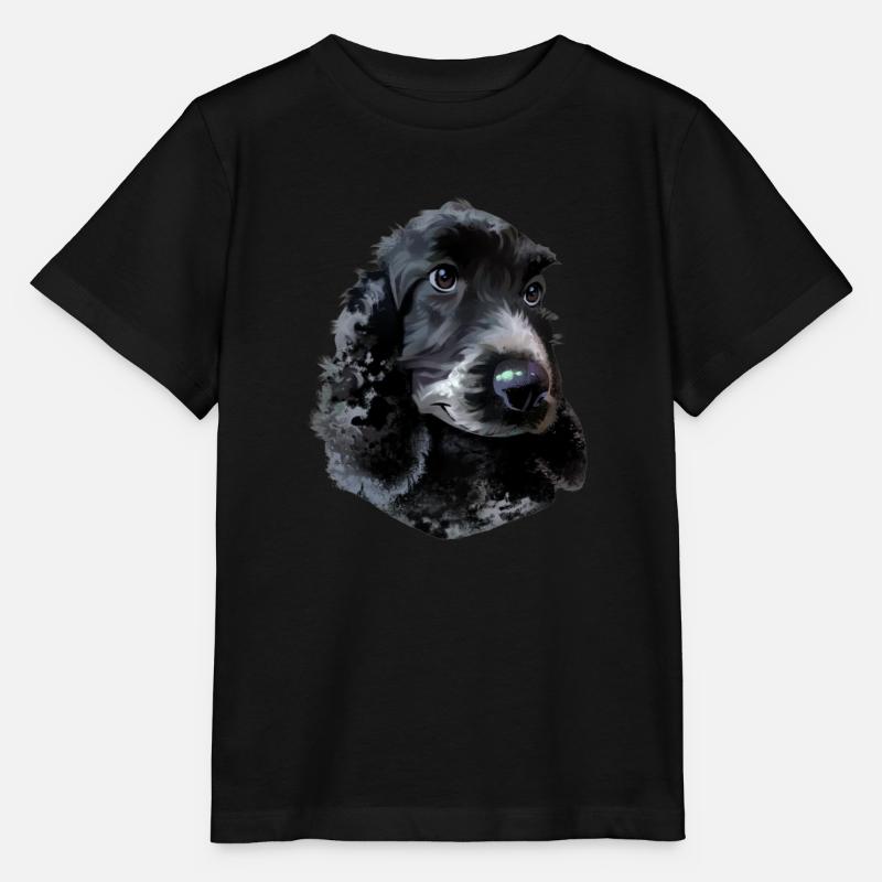 Cocker Spaniel Hund - Stanley/Stella Kinder T-Shirt MINI CREATOR - Schwarz
