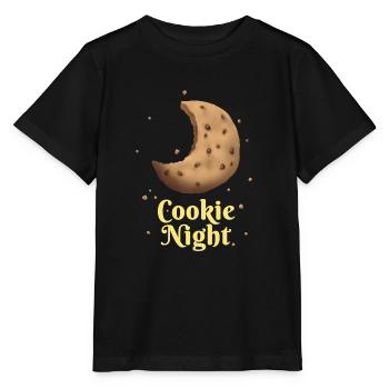 Cookie Night - Keks & Krümel am Nachthimmel - Stanley/Stella Kinder T-Shirt MINI CREATOR  - Schwarz - Vorne - Mikhail (115cm)
