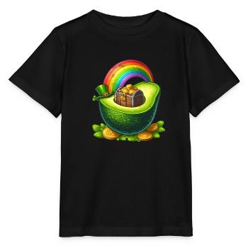 Avocado St. Patricks Day - Stanley/Stella Kinder T-Shirt MINI CREATOR  - Schwarz - Vorne - Mikhail (115cm)