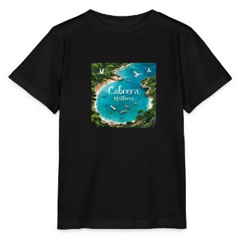 Cabrera Mallorca - T-shirt bio MINI CREATOR Stanley/Stella Enfant - noir - Devant - Mikhail (115cm)