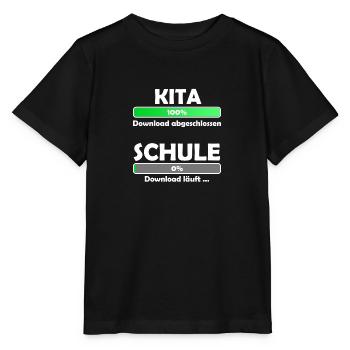 Schule loading - Schulbeginn - Einschulung - Stanley/Stella Kinder T-Shirt MINI CREATOR  - Schwarz - Vorne - Mikhail (115cm)