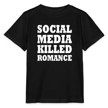 social media killed romance - Stanley/Stella Kinder T-Shirt MINI CREATOR  - Schwarz - Vorne - Mikhail (115cm)